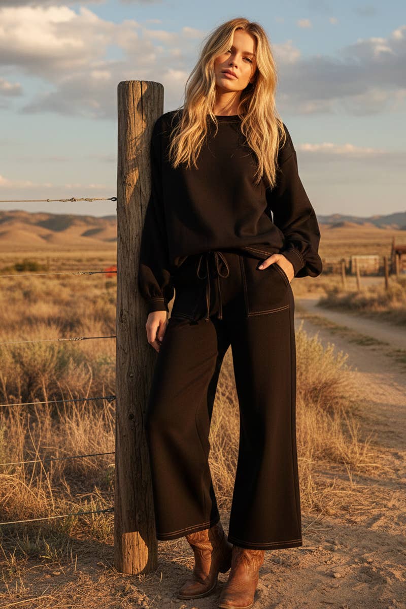 Sewn and Seen - Wholesale Lounge Set - Women's - SCUBA TOP AND PANT SETS22