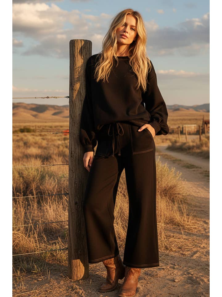 Sewn and Seen - Wholesale Lounge Set - Women's - SCUBA TOP AND PANT SETS22