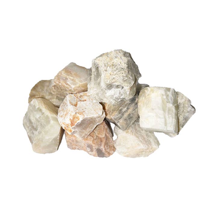 Moonstone Rough Stones - 500grs for wholesale by France Mineraux