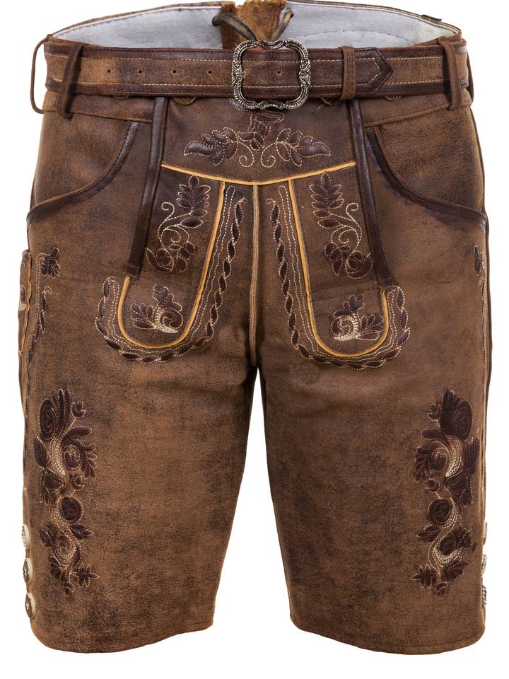 Short traditional leather pants Thomas for wholesale by Edelnice Trachtenmode GmbH & Co. KG