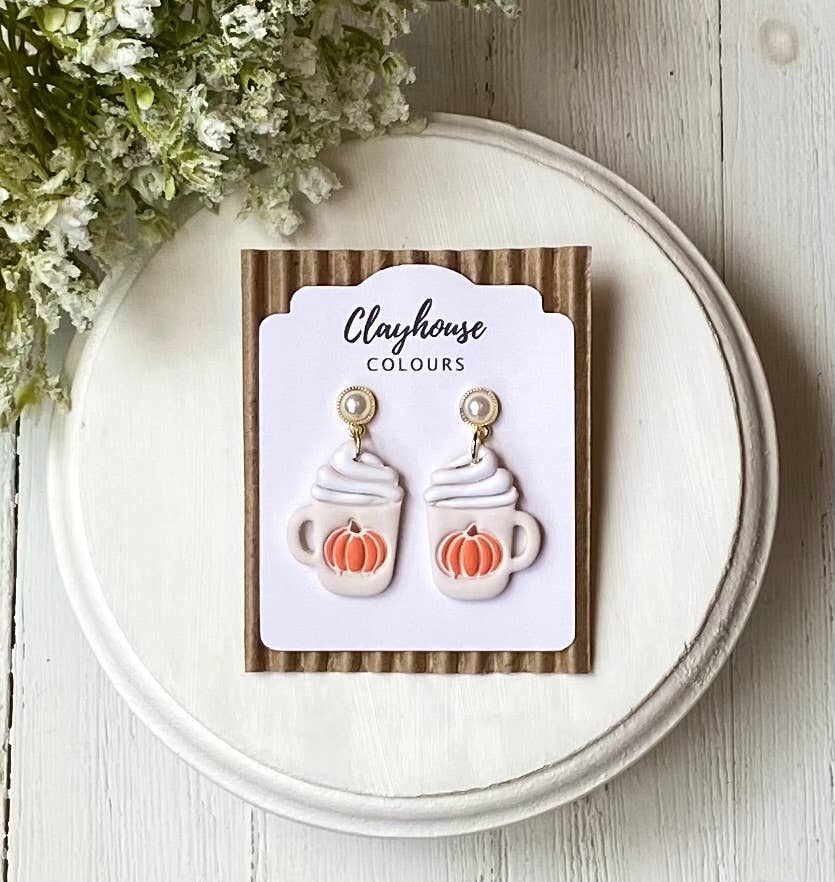Clayhouse Colours - Wholesale Dangle Earrings - Pumpkin Earrings 1