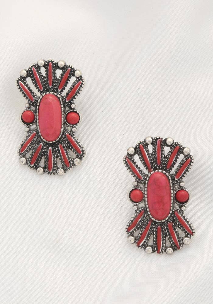 anbfashion - Wholesale Stud/Post Earrings - WESTERN BEADED POST EARRING1