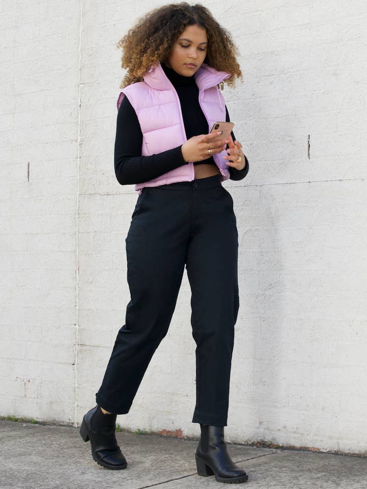 The Crop Pant - Black for wholesale by Aam The Label