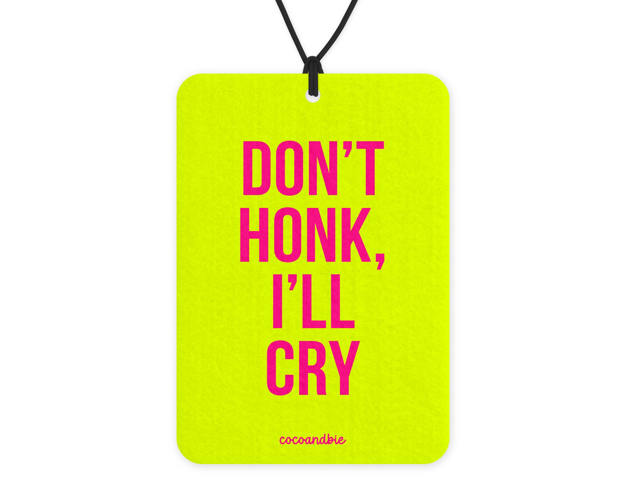 coco+bie designs - Wholesale Air Freshener - Don't Honk I'll Cry - Car Mirror Charm, Funny Air Freshener