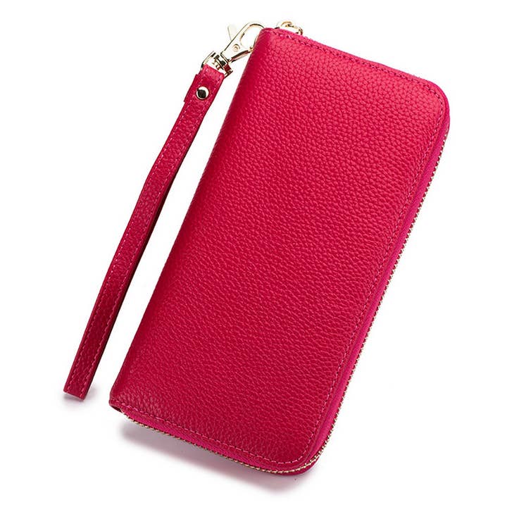 ACCITY - Wholesale Wallet - Unisex - ZIPPER TASSEL ANTI-THEFT BRUSH LEATHER WALLET_CWAB3731