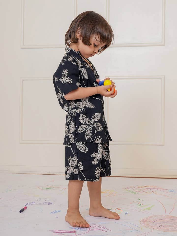 Samir Co-Ord Set : BLACK : Gender Neutral : Infant : Toddler : Tween for wholesale by Yo Baby