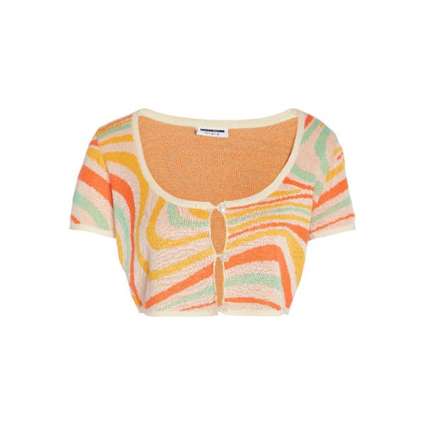 Nmalana S/S U-Neck Crop Knit Cardigan for wholesale by Noisy May