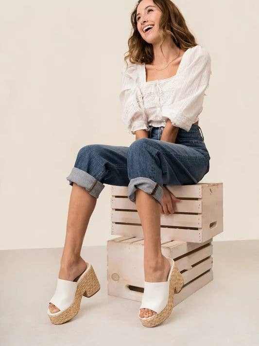 Mars Sky Shoes Wholesale - Wholesale Platform Heels - Women's - Miim ASHLYN Women Raffia Braided Chunky Platform Sandals-12 Pairs Pack-43.95/Pair21