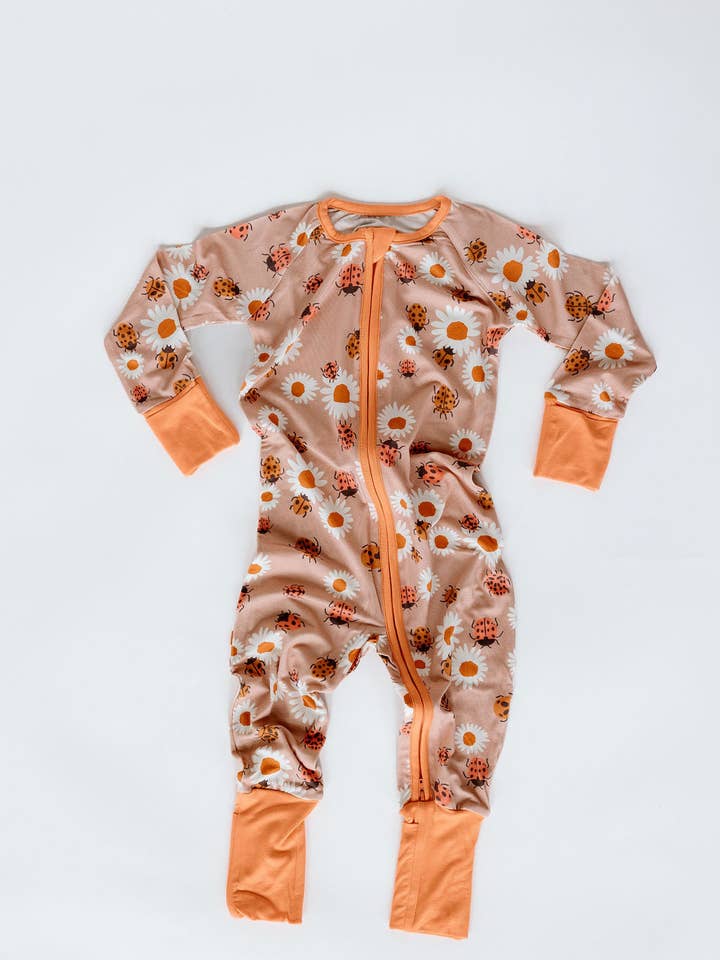 Ladybug Zipper Romper for wholesale by kinderlein