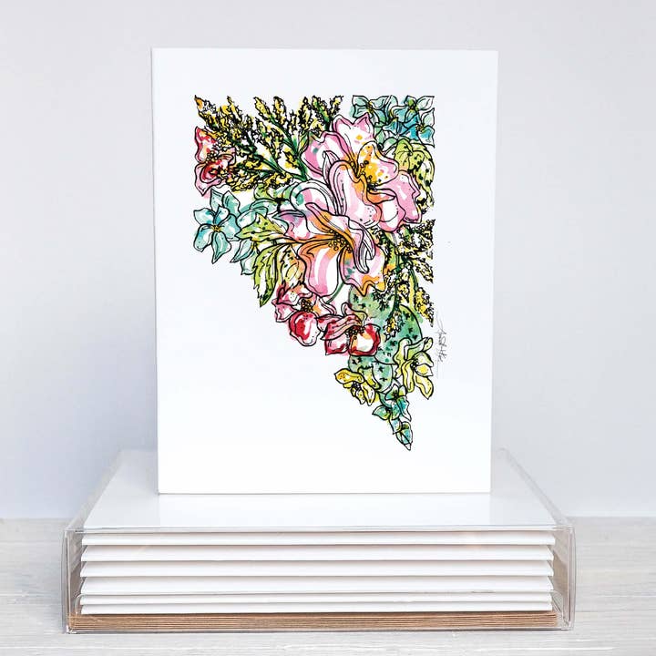 Ensemble de papeterie Nevada Note Card pour la vente par Amanda Klein Co.