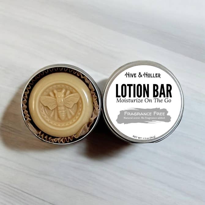 Hive and Holler - Wholesale Solid Lotion - Fragrance Free Solid Lotion Bar
