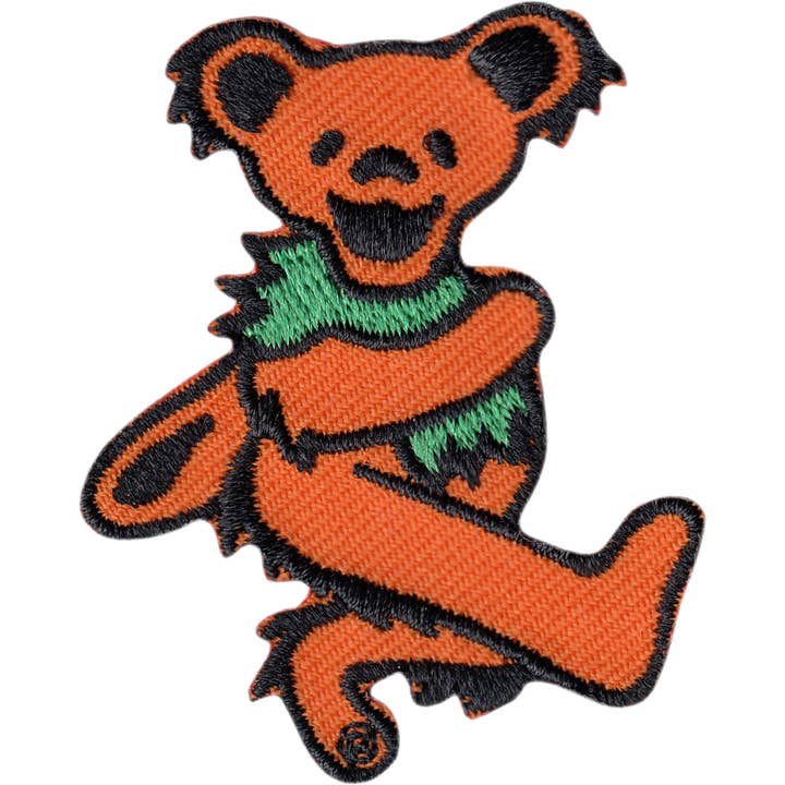 Square Deal Recordings & Supplies - Wholesale Patch - Patch - Grateful Dead - Jerry Bear - Orange With Green Neck