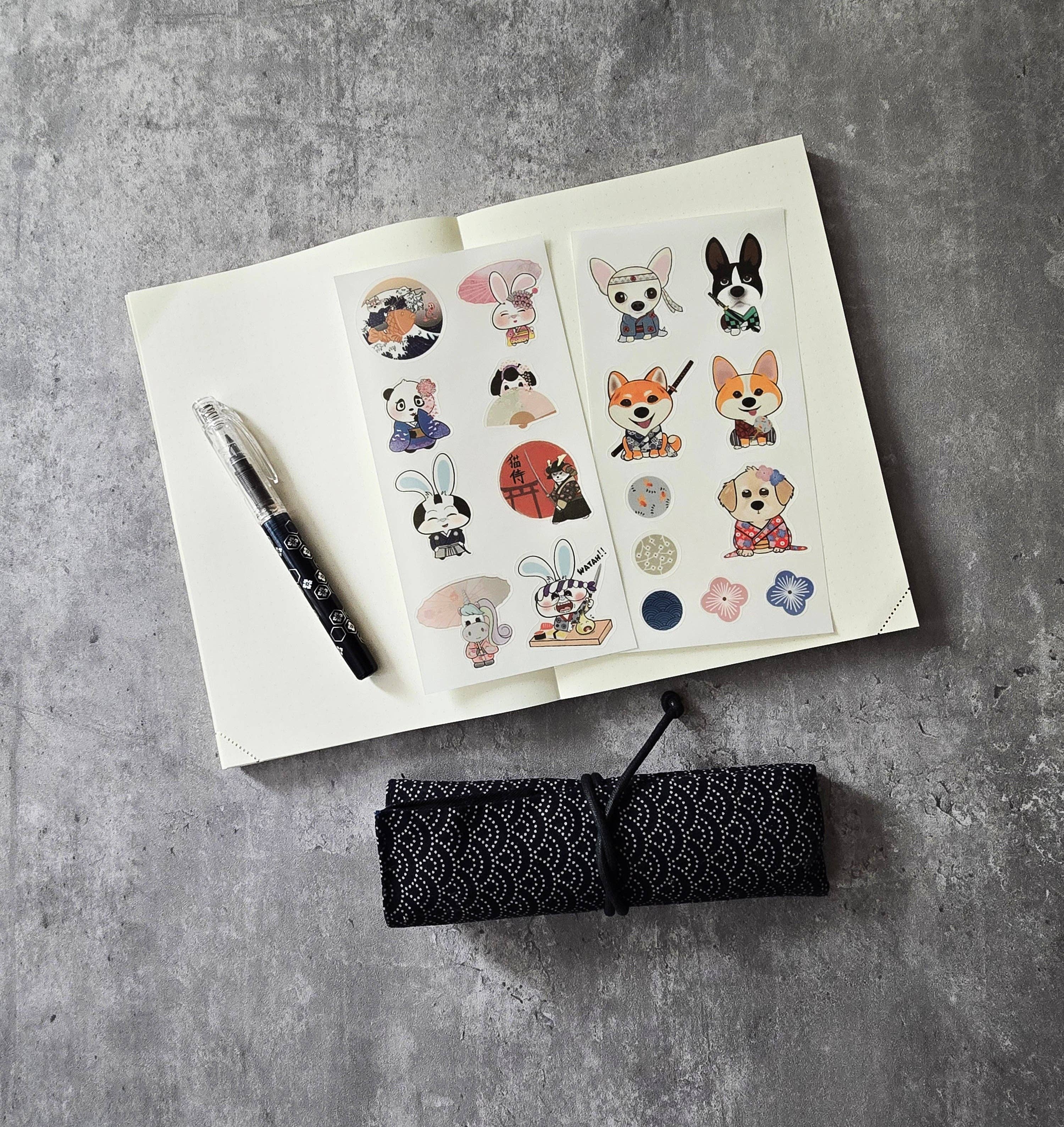 Miyo Art Design - Wholesale Sticker - Kimono Critters Sticker Sheet (2 Sheets)1