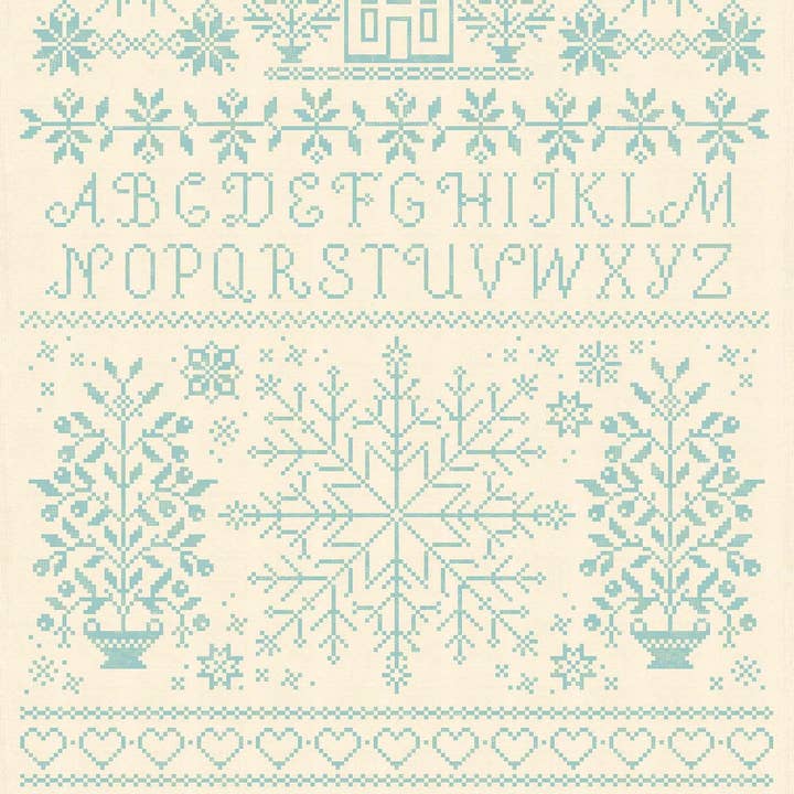 Asciugamano da Cucina - Punto Croce Festivo per la vendita all'ingrosso da parte di Laundry Basket Quilts