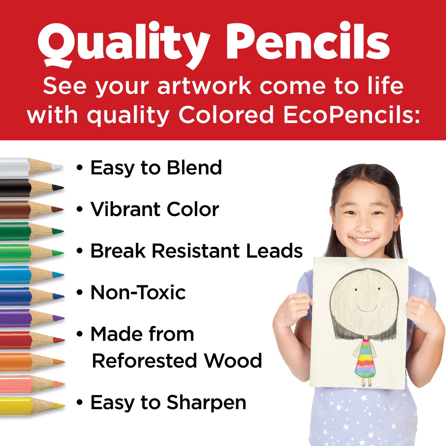 Faber-Castell / Creativity for Kids - Wholesale Colored Pencil - World Colors - 15 Colored Pencils with Skin Tones EcoPencils2