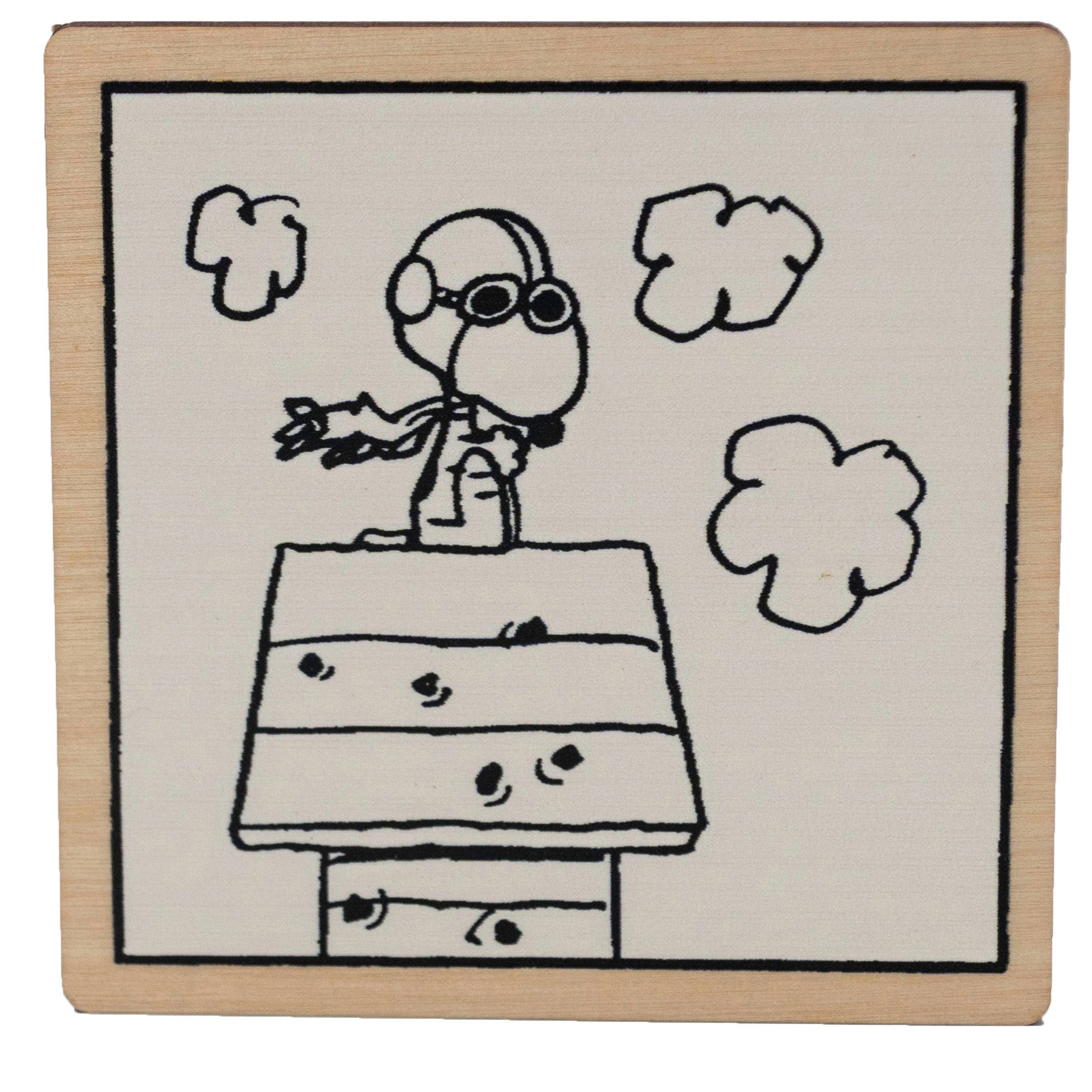 LaserMach - Wholesale Onderzetters - Peanuts® / Snoopy Onderzetter Set – 3 sept. 1980 (Set van 4)4