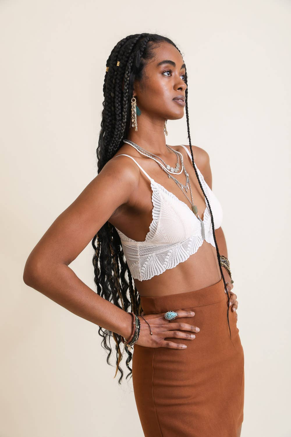 Leto Accessories - Wholesale Bralette - Women's - Butterfly Scallop Lace Bralette13