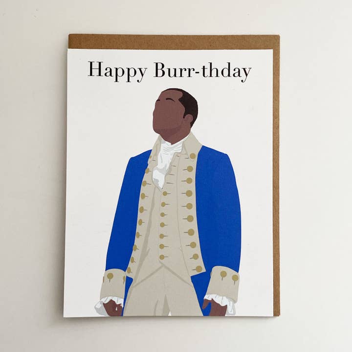 Smar Art - Wholesale Birthday Card - Aaron Burr Greeting Card | Hamilton Greeting Card