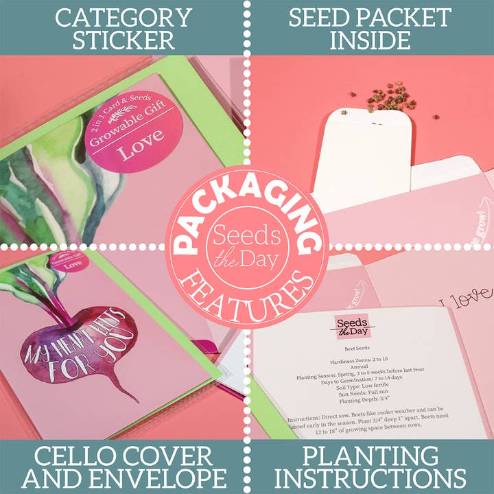 Seeds The Day - Wholesale Birthday Card -  SEED PACKET Birthday Card | Un-Be-Leaf-Able Birthday 6