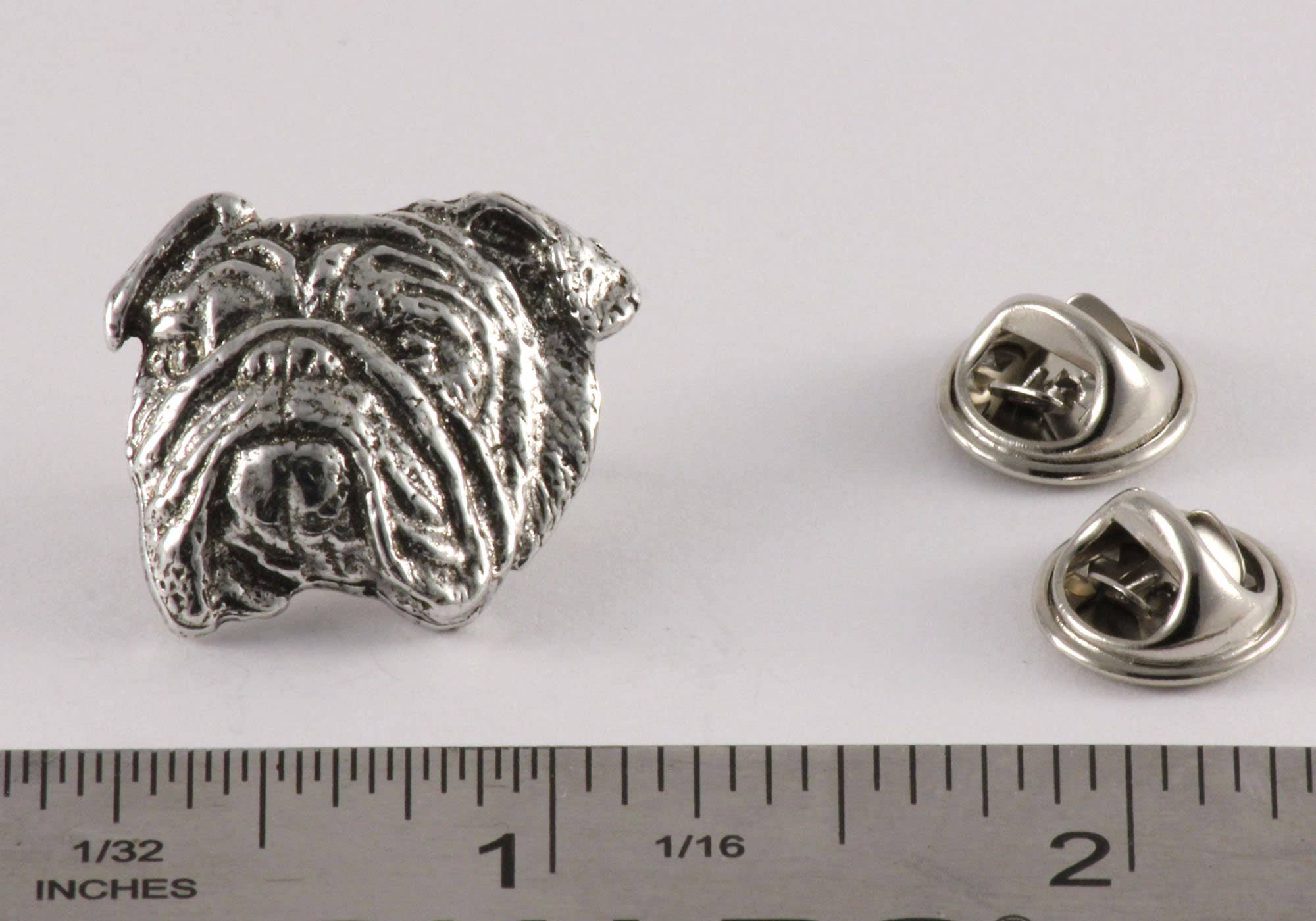 Creative Pewter Designs - Vendita all'ingrosso Spilla da bavero - Spilla o magnete in peltro Bulldog inglese D0722