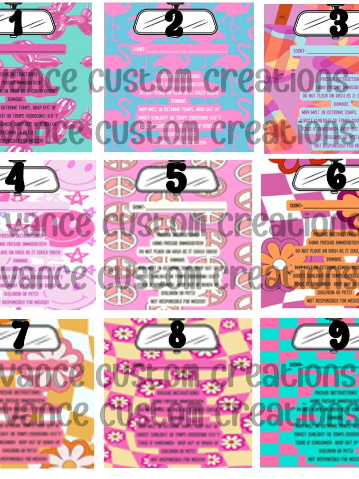 Freshie Bag Insert-25pk for wholesale by Vance Custom Creations