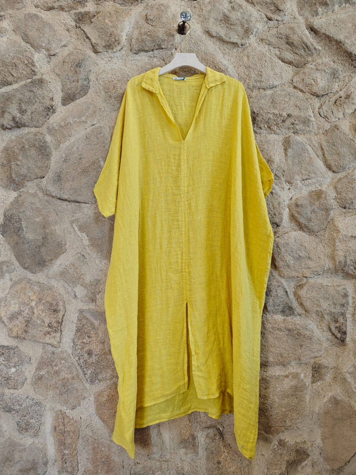 Linen & More - Wholesale Kaftan - Dames - REF 9036 wijde kaftan van 100% linnen5