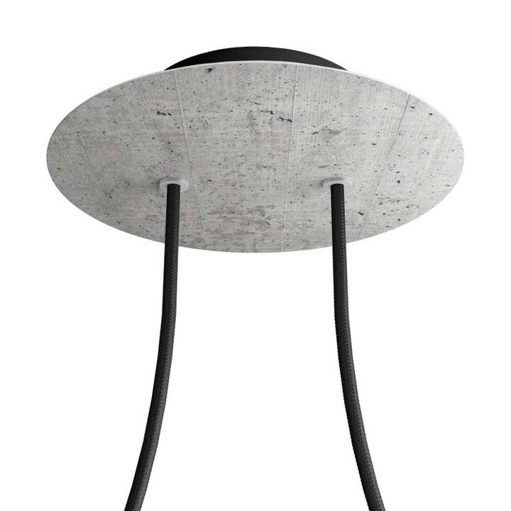 Rose-One rund roset, diameter 200 mm med 2 huller og 4 sidehuller for engroshandel hos LIGHTINUP S.R.L.