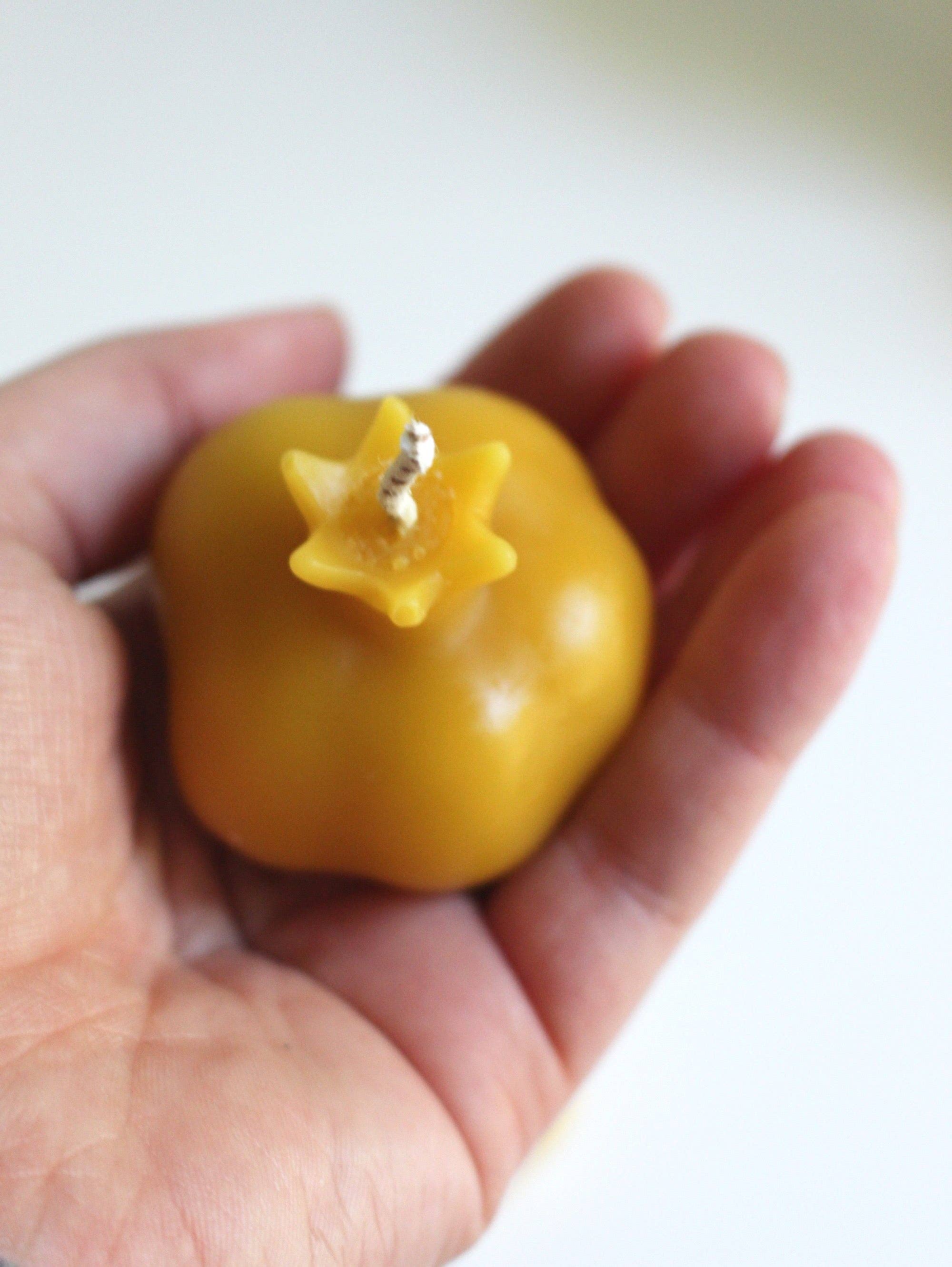 Jewitches – Velas de decoração por atacado – Vela Miniatura de Cera de Abelha de Romã1