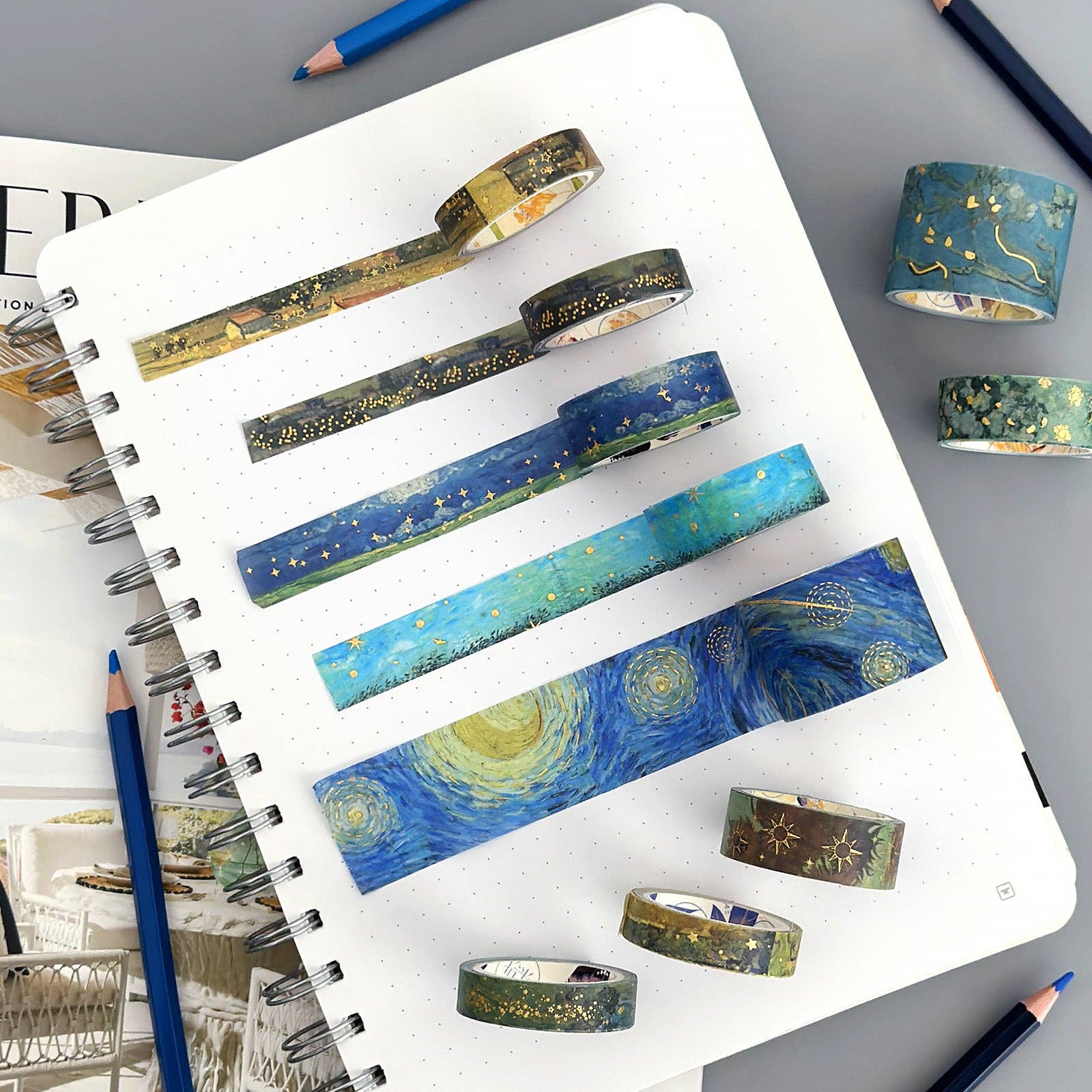 Wrapables.com - Wholesale Washi Tape - Wrapables Decorative Gold Foil Washi Tape Box Set26