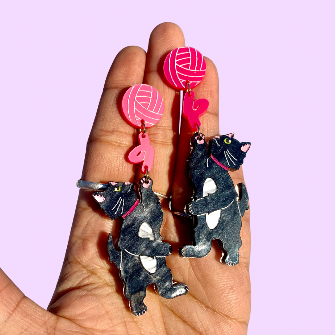 Not Picasso - Wholesale Stud/Post Earrings - You’ve got to be Kitten Me! 3