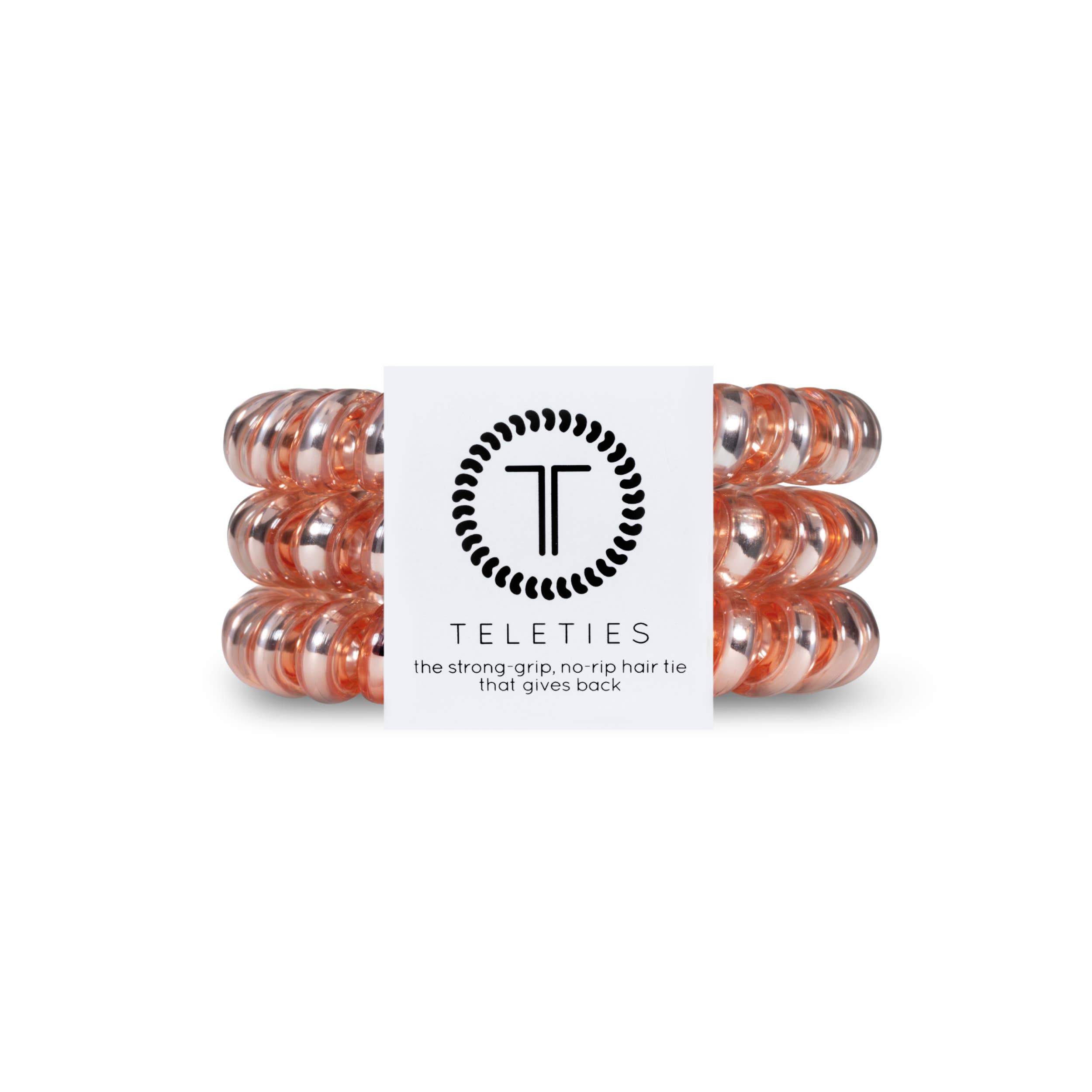TELETIES – wholesale Hair tie – Spiral Hair Coils | Large | Millennial Pink Hair Ties