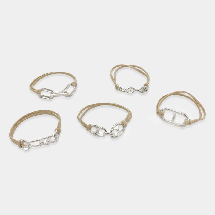OMG Blings - Vente Élastique à cheveux - AHT11 - Lot de 5 élastiques à cheveux et bracelets4