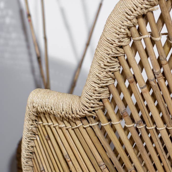 Now's Home - Wholesale Chair - SET OF 2 BAMBOO ARMCHAIRS WITH CUSHIONS 70X68X100 ZAMZEBE2