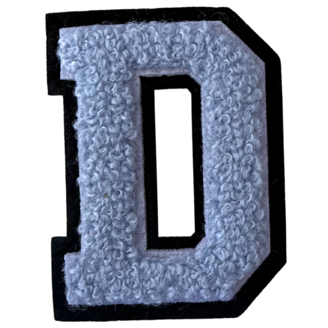 Patch Points - Wholesale Patch - Baby Blue Varsity Letter Sticker & Iron On3