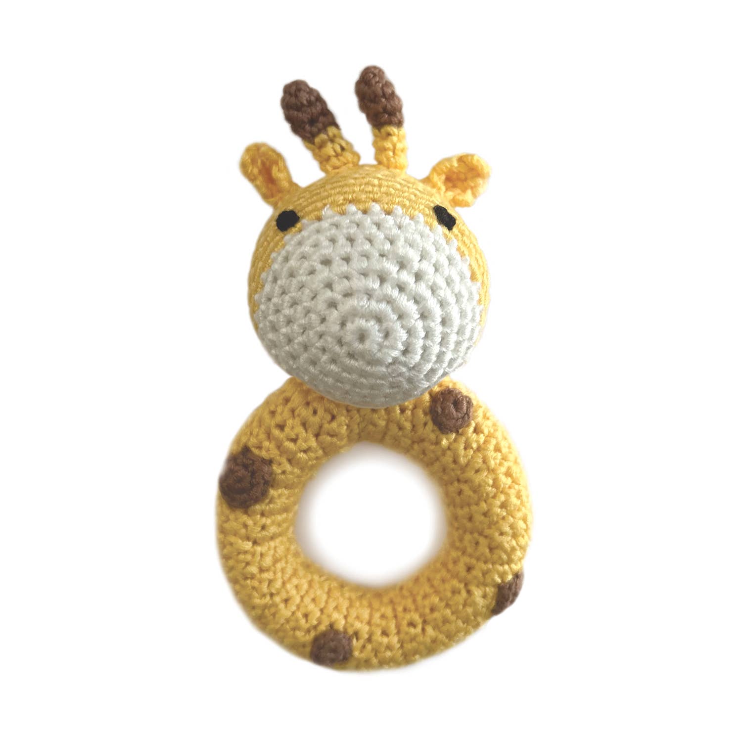 Cheengoo - Wholesale Handheld Rattle - Baby - Giraffe Ring Hand Crocheted Rattle0