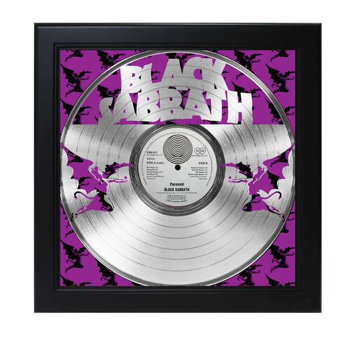 Poster inciso al laser dei Black Sabbath 2 Shadowbox C3 per la vendita all'ingrosso da parte di Gold Record Outlet