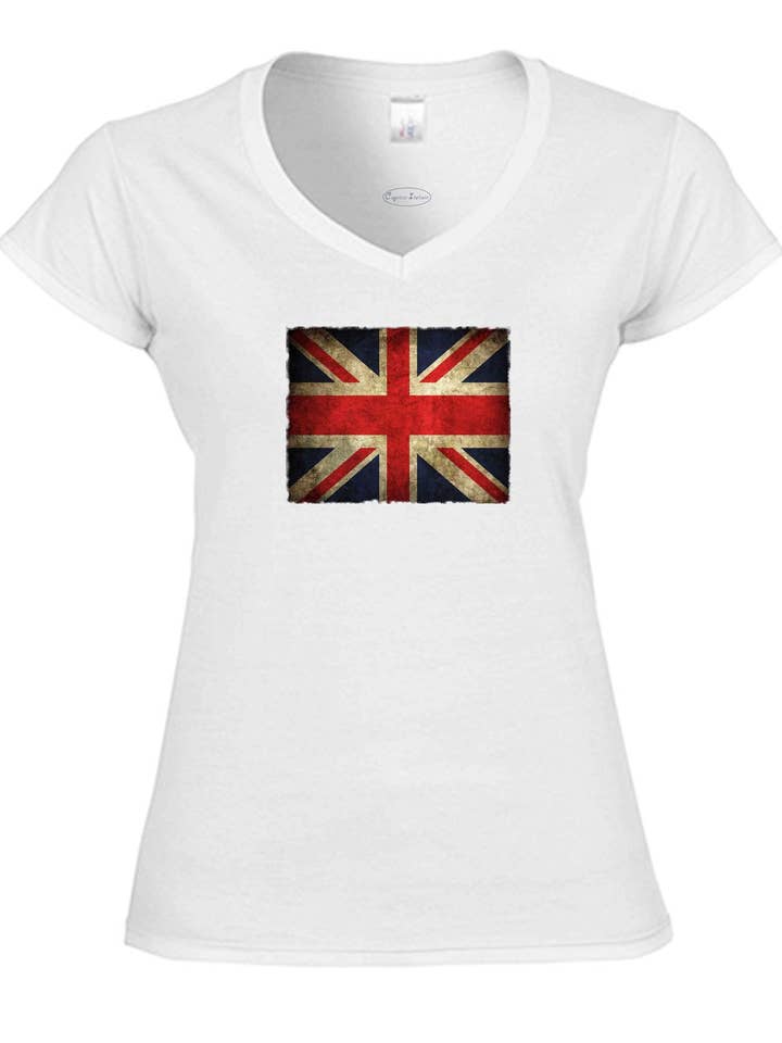 DB GROUP SRL - Wholesale Screen Printed T-Shirt - Women's - Women's short sleeve V-neck T-shirt in slub fabric2