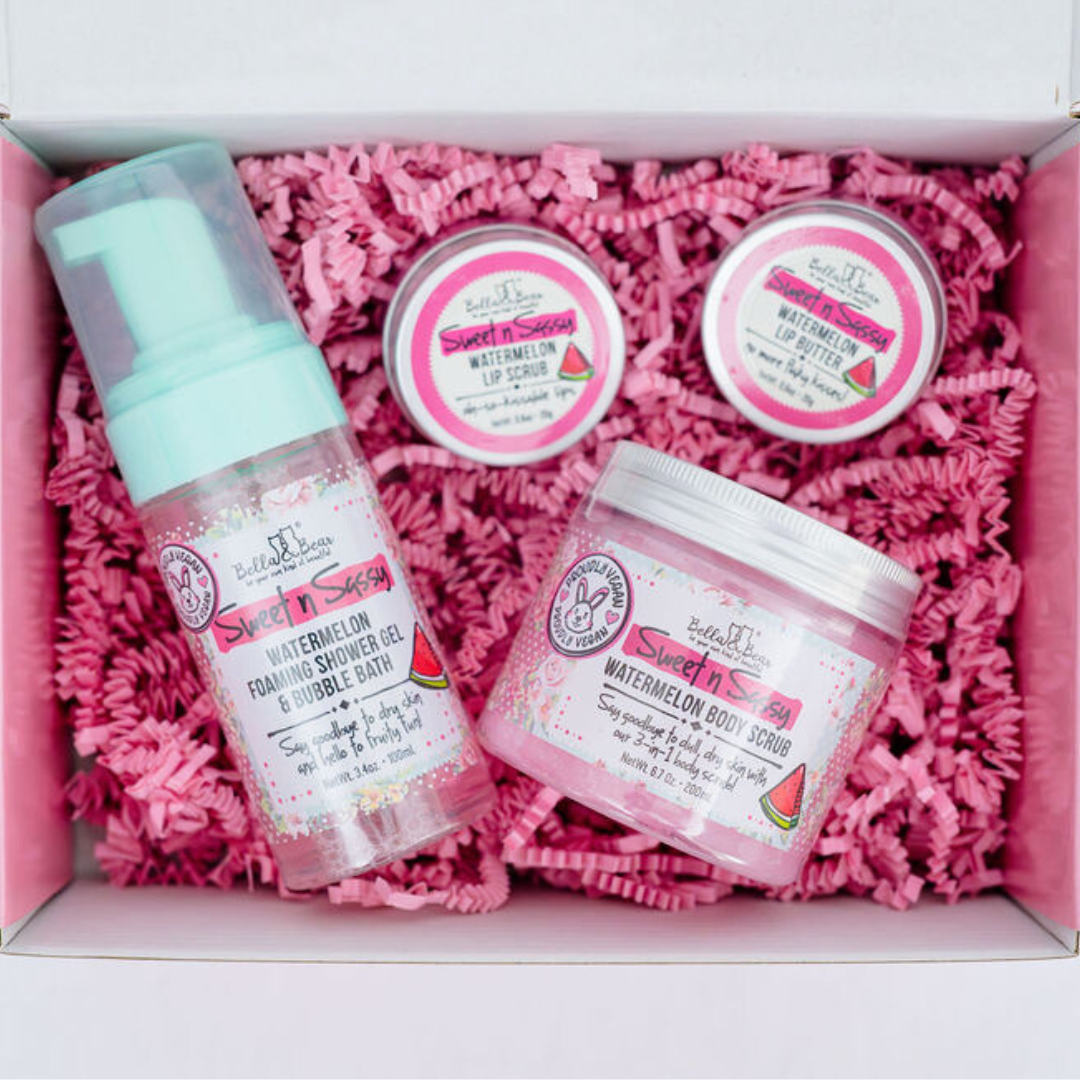 Bella & Bear - Wholesale Bath & Body Set - Sweet 'n' Sassy Midi Watermelon Gift Set | Women, Teens4