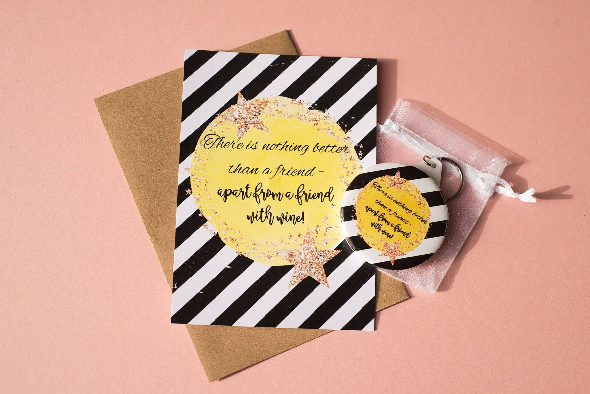 Dios Designs – wholesale Postcard – A6 Postcard Print - Yellow Star Alcohol18