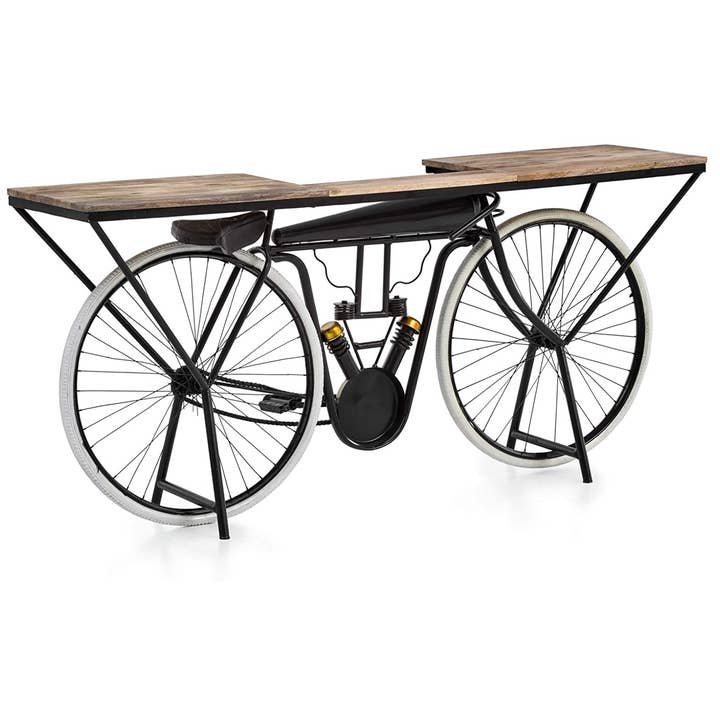 Capra Attilio - Vendita all'ingrosso Tavolini - Tavolo consolle con moto bici Brough Superior1