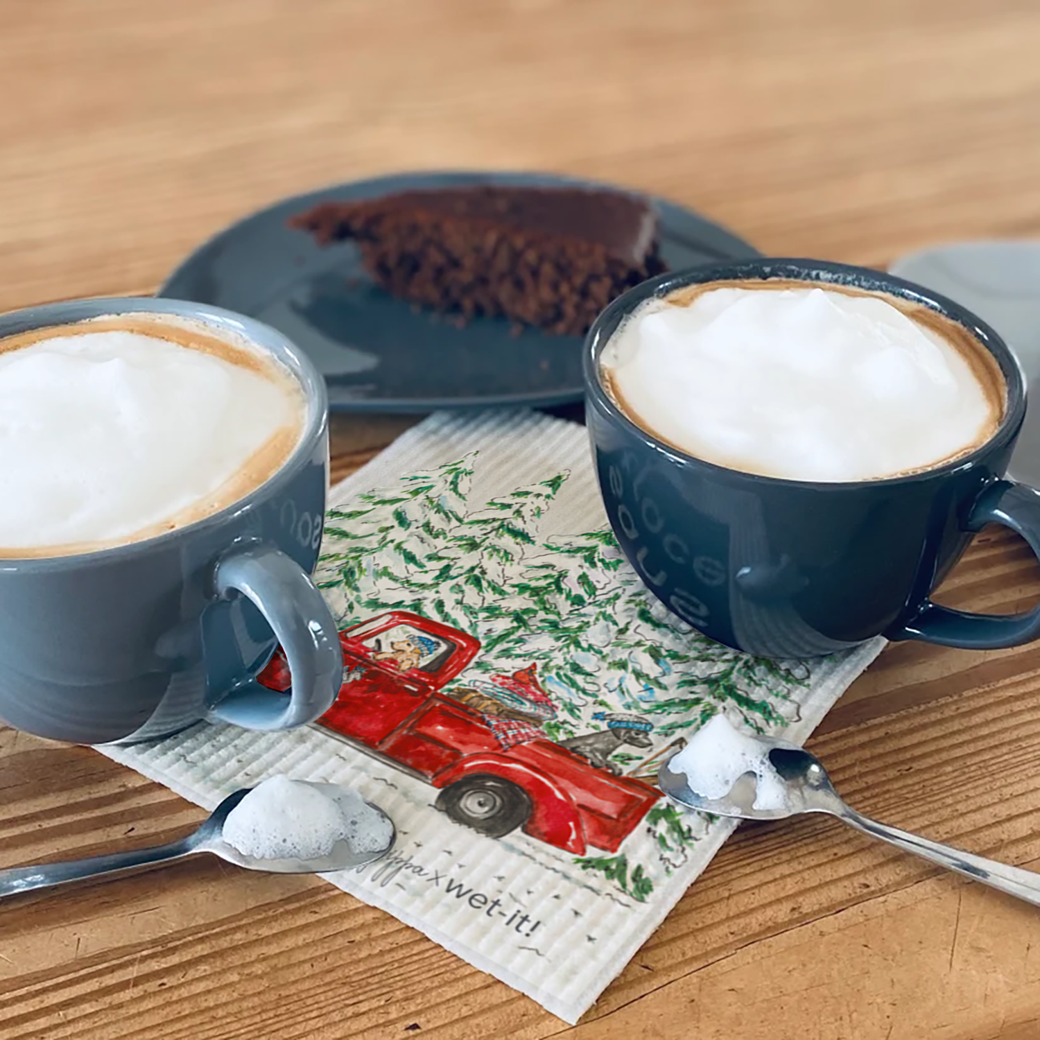 Wet-it! - Venta al por mayor Paño de cocina - Tela sueca de invierno vintage1