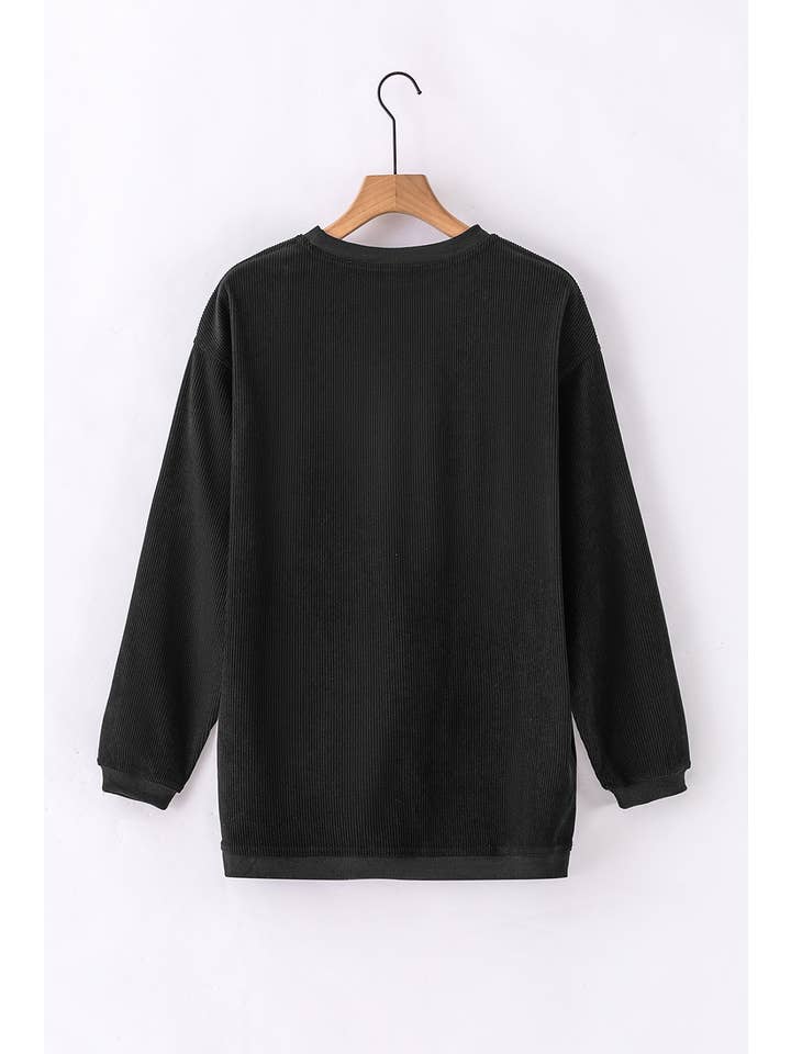PartyEight - Wholesale Sweatshirt - Women's - Ribbed Corduroy Oversized Sweatshirt26