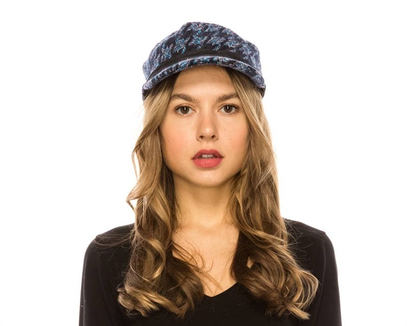 DNMC - Wholesale Newsboy/Schoolboy Hat - Women's - Women's Fashion Cadet Cap - Wool Blend - 2 Colors2