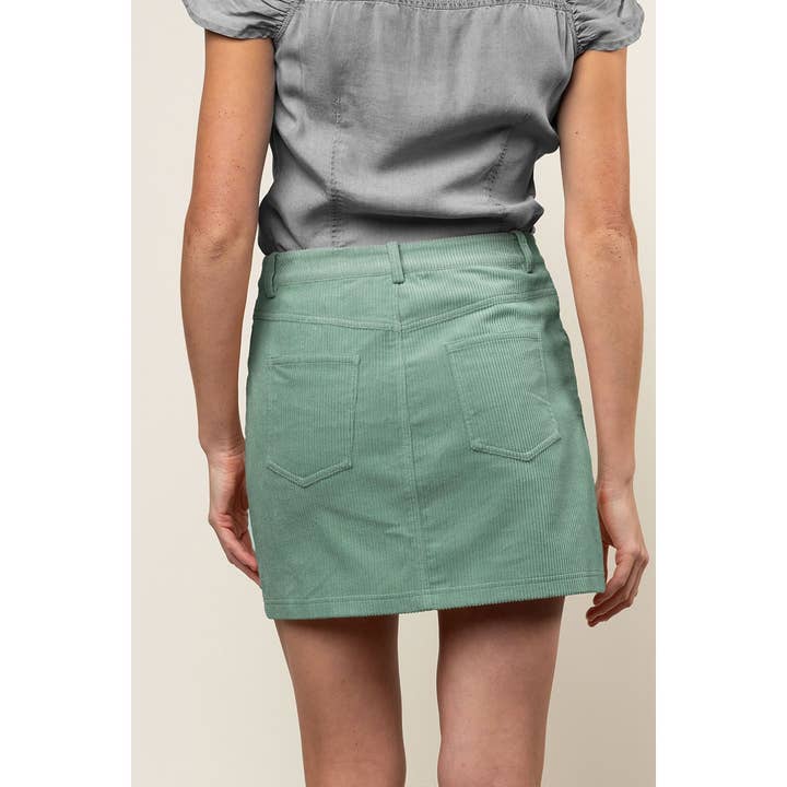 Naked Zebra - Wholesale Skirt - Women's - Corduroy Mini Skirt With Front Pockets5