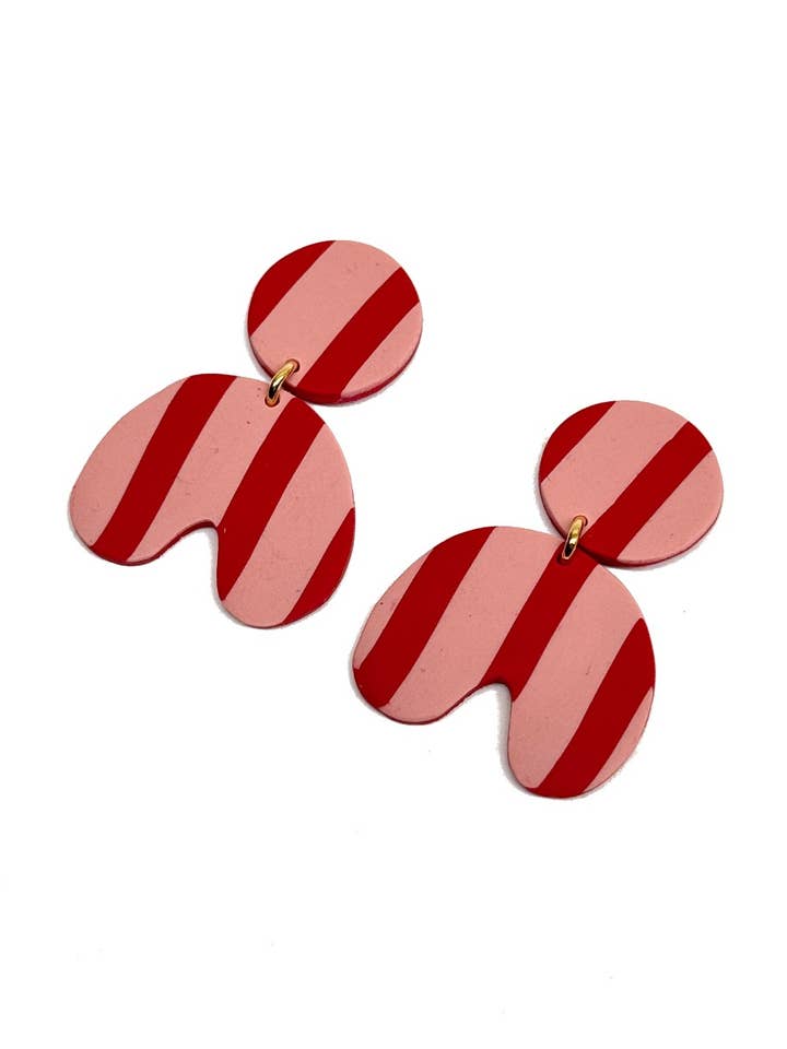 MAVIS / RØD PINK ØRERINGE for engroshandel hos Grå Design
