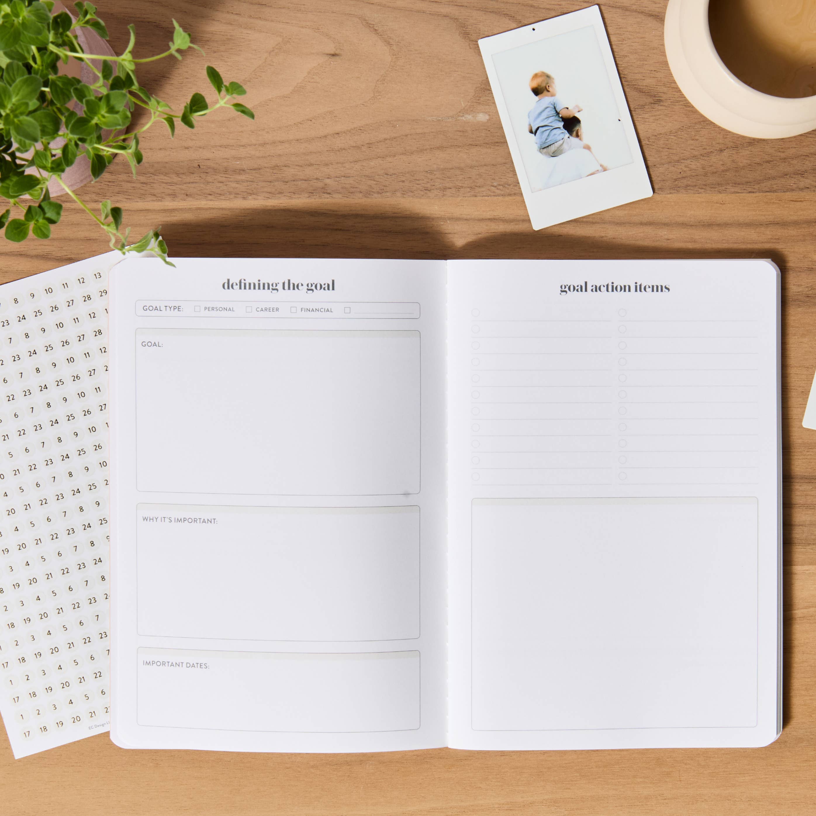 Erin Condren Design - Vente Journal intime - Agenda Petite Année en Aperçu - Forme d'Onde3