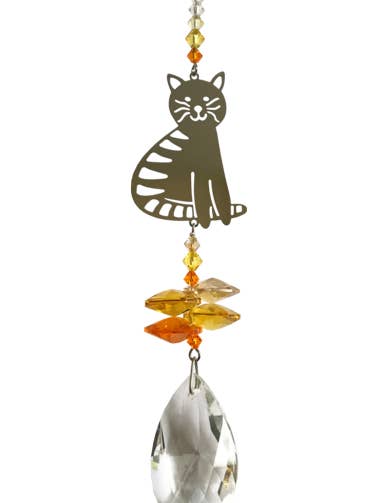 Crystal Fantasy Sitzende Katze - Marmelade für den Großhandel von Wild Things Gifts Ltd