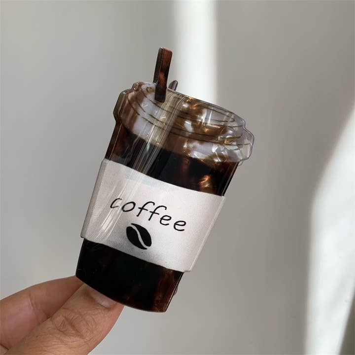 Coffee Cup Hair Claw - Novelty Iced Coffee Hair Accessories for wholesale on Faire2