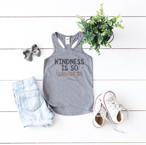 GLITTER AND GLAM - Wholesale Tank Top - Kids - Kindness is Gangsta Infant/Toddler Top0