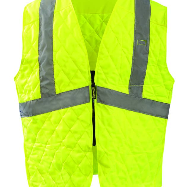 MiraCool® Plus Evaporative High Viz Vest for wholesale by Hyperkewl / Miracool Occunomix